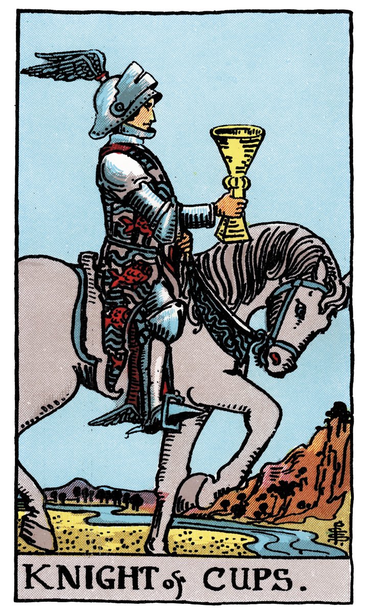 Knight of Cups — William Rider & Sons tarot card