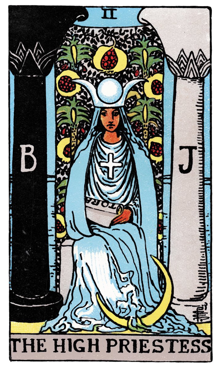 The High Priestess — William Rider & Sons tarot card