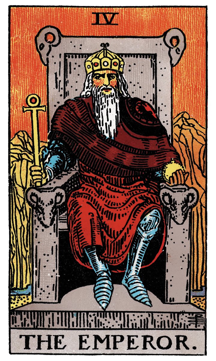 The Emperor — William Rider & Sons tarot card