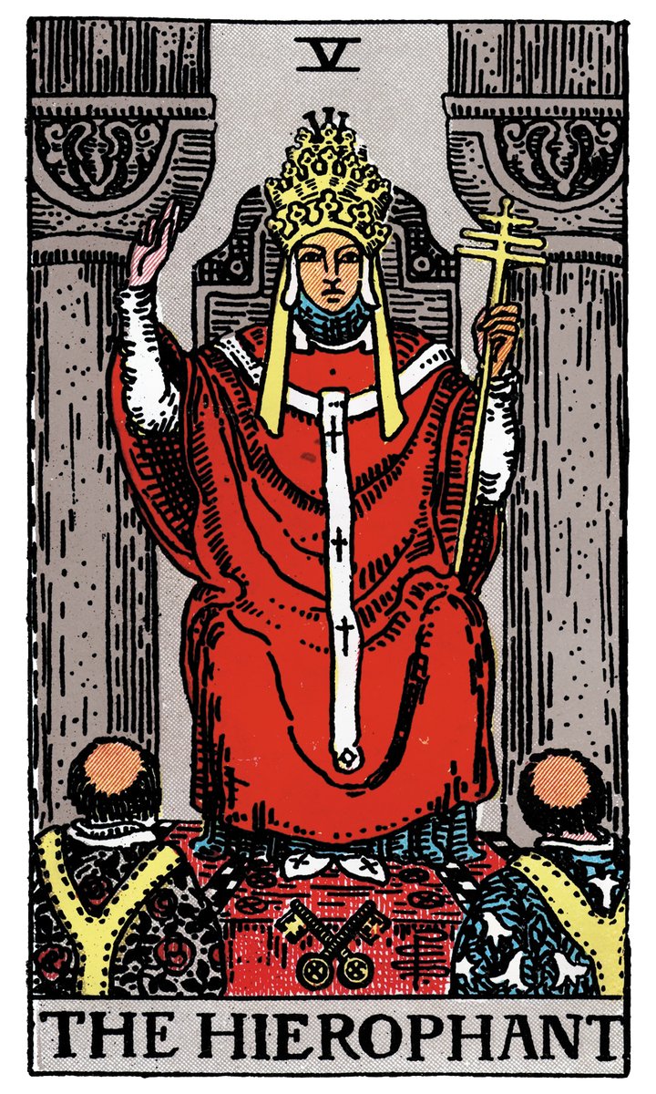 The Hierophant — William Rider & Sons tarot card