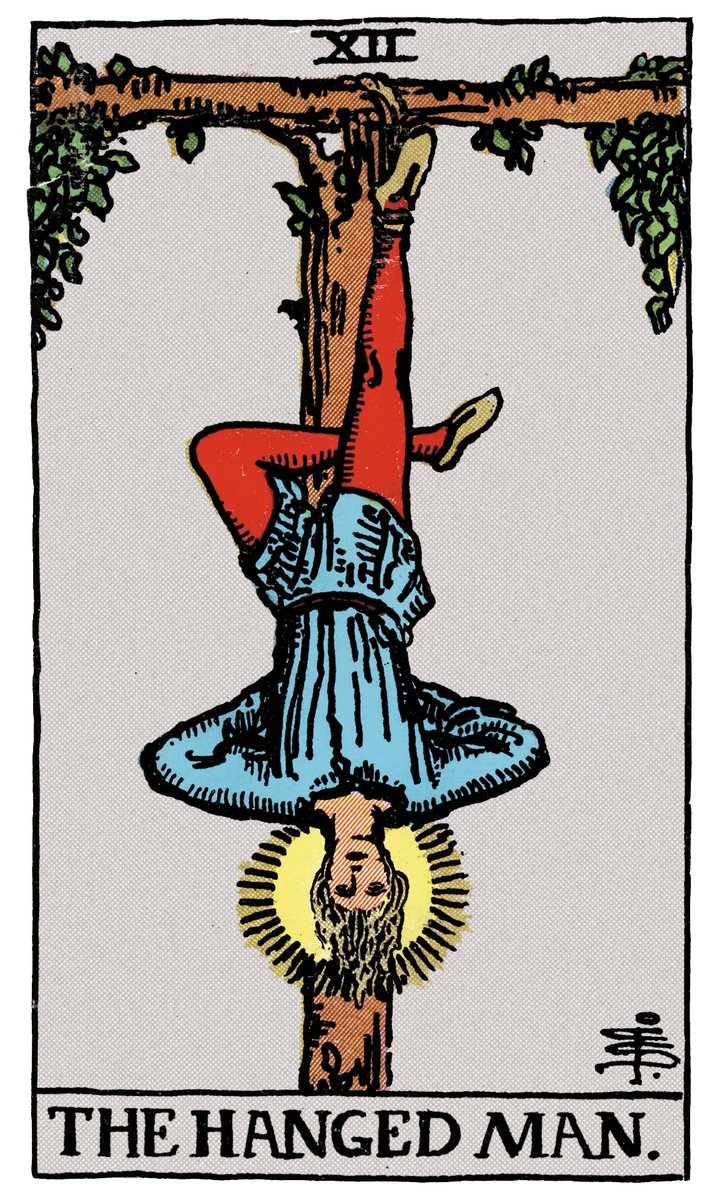 The Hanged Man — William Rider & Sons tarot card
