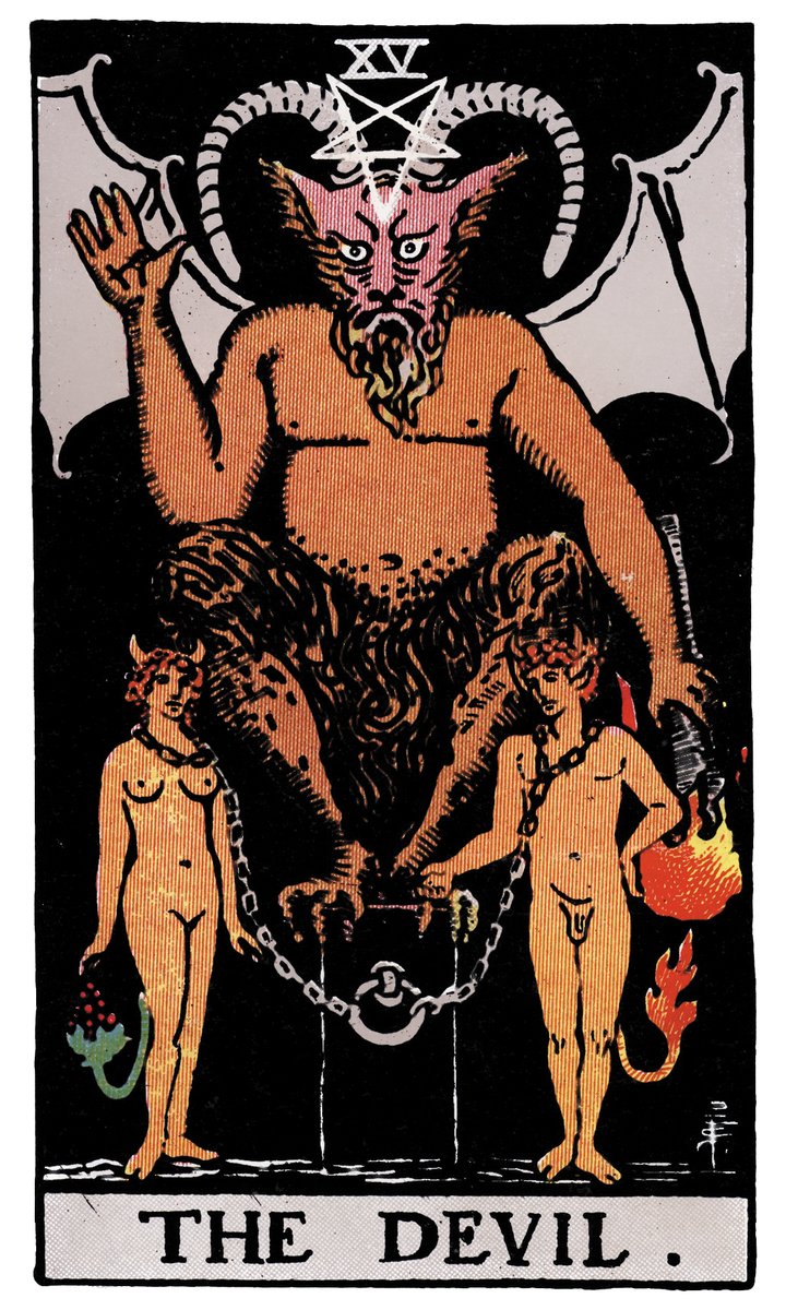 The Devil — William Rider & Sons tarot card
