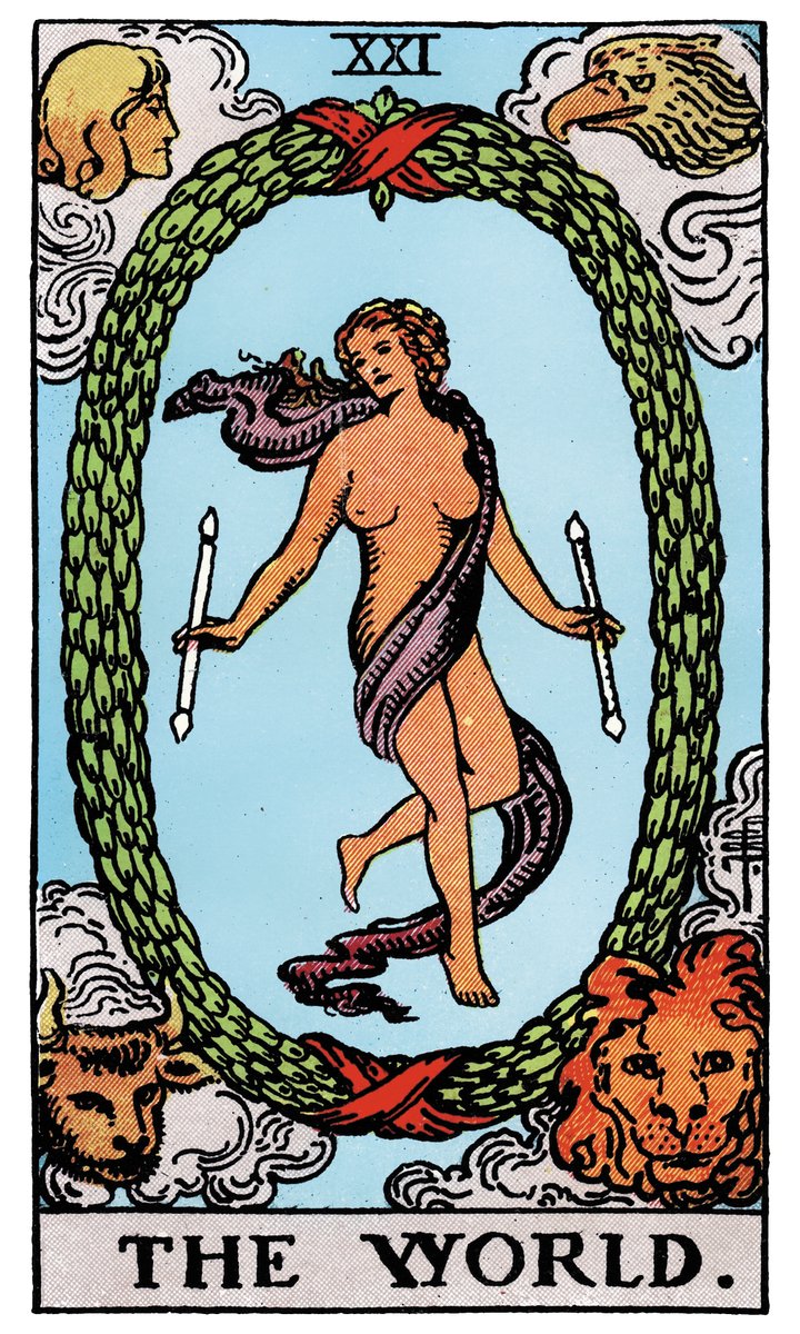The World — William Rider & Sons tarot card