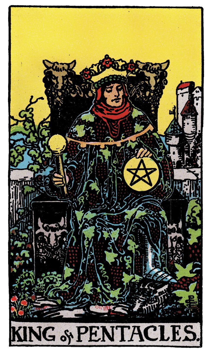 King of Pentacles — William Rider & Sons tarot card